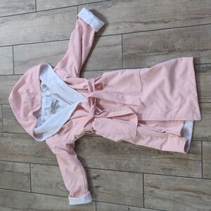 Girl's RobeWorks Terry Lined Hooded Luxury Spa Robe with Belt